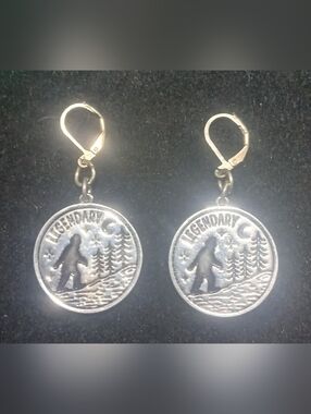 Hand Crafted Sasquatch Dangle Earrings